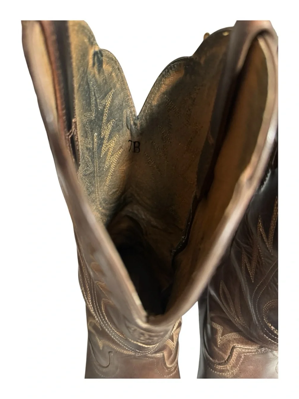 Ariat Women’s Heritage Brown Leather Western Cowboy Boots with Embroidery - 7B - Picture 9 of 9